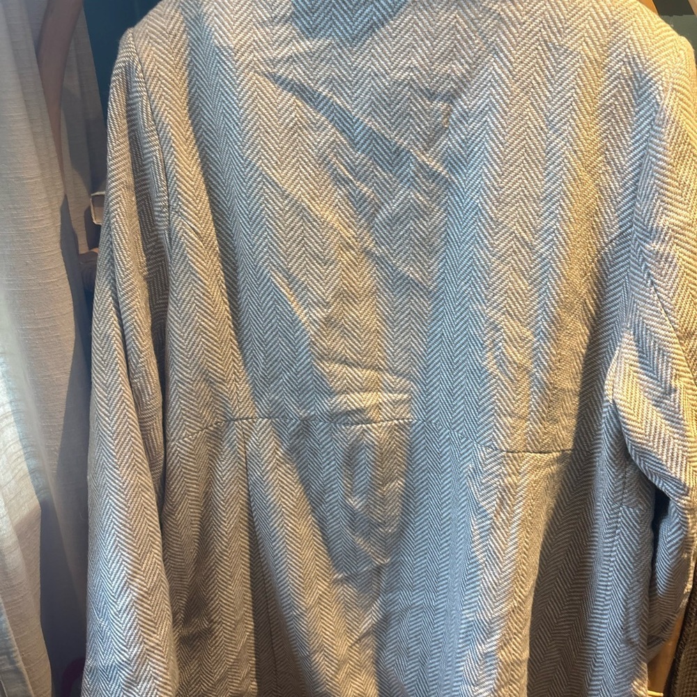 Andre by Unit NWT Tan Herringbone Open Front Blazer - Picture 4 of 4